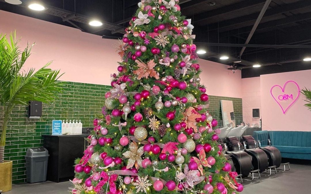 Providing the picture-perfect Christmas tree for SHAG Hair Newcastle